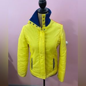 Vintage White Stag Outerwear Ski Jacket Yellow Size 14